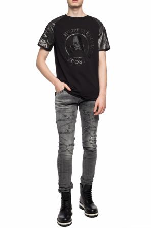 Mesh-trimmed t-shirt, zdjęcie 2 Mesh-trimmed t-shirt od Philipp Plein